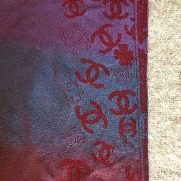 Chanel France, Cashmere/Silk, Oblong, Logo Scarf/Shawl - Picture 10 of 13